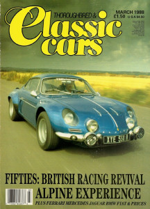 THOROUGHBRED & CLASSIC CARS 1988 MAR - BOXER, A110